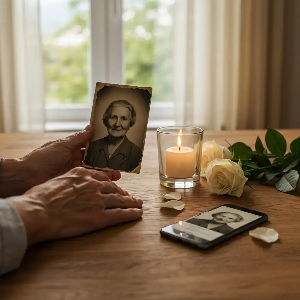 Create digital memorial page